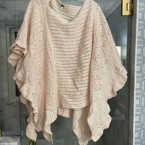 Free People Poncho Size Small Light Pink